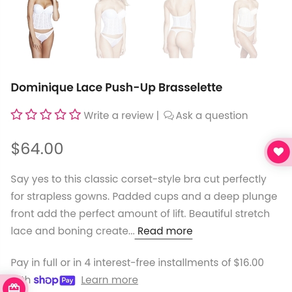 Lace push-up corset bra - Picture 7 of 7